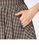 126K3151001　W CHECK BALLOON SKIRT　ORANGE　715456-0003