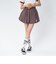 126K3151001　W CHECK BALLOON SKIRT　RED　715456-0002