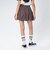 126K3151001　W CHECK BALLOON SKIRT　RED　715456-0002