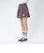 126K3151001　W CHECK BALLOON SKIRT　RED　715456-0002