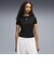 639076　W ESS RIBBED SLIM SHORT TEE　01BK　717911-0001