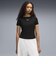 639076　W ESS RIBBED SLIM SHORT TEE　01BK　717911-0001