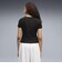 639076　W ESS RIBBED SLIM SHORT TEE　01BK　717911-0001