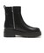 W3069　RIB KNIT BOOTS5　BLACK　714308-0001