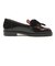 JE-1112　VELVET RIBBON LOAFERS　BLACK　718951-0001