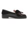 JE-1112　VELVET RIBBON LOAFERS　BLACK　718951-0001