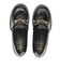JE-6061　CHUNKY HEEL LOAFERS 6　BLACK　718952-0001
