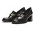 JE-6061　CHUNKY HEEL LOAFERS 6　BLACK　718952-0001