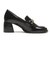 JE-6061　CHUNKY HEEL LOAFERS 6　BLACK　718952-0001