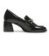 JE-6061　CHUNKY HEEL LOAFERS 6　BLACK　718952-0001