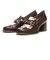 JE-6061　CHUNKY HEEL LOAFERS 6　BROWN　718952-0002
