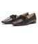 JE-1086　DOUBLE RIBBON PUMPS 2　D.BROWN　718949-0002