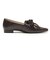 JE-1086　DOUBLE RIBBON PUMPS 2　D.BROWN　718949-0002