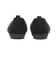 W5090　POINTED WOOL KNIT　BLACK　714507-0001