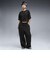 639093　W ESS SLOUCHY PINTUCK PANTS TR　01BK　717913-0001