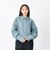 126K3071101　W DRAWSTRING CHECK SHIRT　SAX　717835-0003