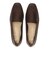JE-2221　SQUARE FLAT LOAFERS　BROWN DOT　719992-0002