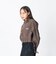 126K3071101　W DRAWSTRING CHECK SHIRT　BROWN　717835-0002