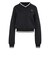 KS6796　W ENGINEER RIB CREW　*BLACK/CWHITE　715695-0001
