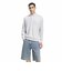 LC5962　U VELOUR LS POLO　*LGH SOLIDGREY　716483-0001