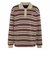 LG4083　W STRIPE KNITTED POLO(ARCH2)　SHADOWRED　716015-0001