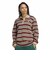 LG4083　W STRIPE KNITTED POLO(ARCH2)　SHADOWRED　716015-0001