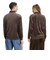 LC5961　U VELOUR LS POLO　*DARKBROWN　716482-0001