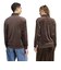 LC5961　U VELOUR LS POLO　*DARKBROWN　716482-0001