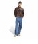 LC5961　U VELOUR LS POLO　*DARKBROWN　716482-0001