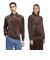 LC5961　U VELOUR LS POLO　*DARKBROWN　716482-0001