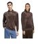 LC5961　U VELOUR LS POLO　*DARKBROWN　716482-0001