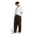 LC5984　U VELOUR PINTUCK PT　*DARKBROWN　716485-0001