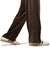 LC5984　U VELOUR PINTUCK PT　*DARKBROWN　716485-0001