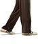 LC5984　U VELOUR PINTUCK PT　*DARKBROWN　716485-0001