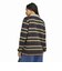 LG3945　W STRIPE KNITTED POLO(ARCH2)　BLACK　716009-0001