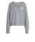 IA4446　W ESS KNIT SWEATSHIRT　MGREYHEATHER　716032-0001
