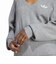 IA4446　W ESS KNIT SWEATSHIRT　MGREYHEATHER　716032-0001