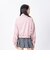 126K3090701　W EMBROIDERY ZIP BLOUSON　DUSTY PINK　717834-0003