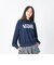 126K3030601　W LACE FABRIC LOGO H SWT　NAVY　717833-0003
