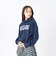 126K3030601　W LACE FABRIC LOGO H SWT　NAVY　717833-0003