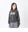 126K3030601　W LACE FABRIC LOGO H SWT　BLACK　717833-0002