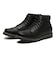 L0032　LACE UP BOOTS　BLACK　619105-0001
