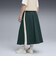 634064　W T7 WOVEN MIDI SKIRT　75GREEN TERRAIN　699634-0002