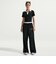 IR7565　W SS POLO CRP TOP　010BLACK　712877-0001
