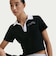 IR7565　W SS POLO CRP TOP　010BLACK　712877-0001