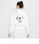 IO0468　W OS FLC CROP PO HDY GC　100WHT　703896-0001