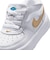 KIR3540　12-16 FORCE 1 LOW EASYON  (TD)　100WHITE/M GOLD　713007-0001