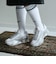 883335　U ACADEMY STRIPE FTBL SOCKS　101WHT/BLK　692696-0002