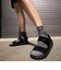 WFJ6043　W CALM SANDAL　001BLACK/BLACK　680948-0001