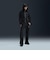 HJ0976　W WR POLY KNIT JKT　010BLK/WHT　690295-0001